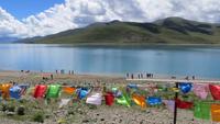 0785 Fahrt nach Gyantse - Mittagspaus am Türkissee
