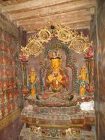 0880 Gyantse - Papkoo Kloster - Buddha in der Stupa der 1.000 Buddhas