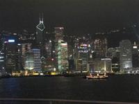 Hongkong - Schifffahrt am Abend