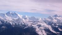 1318 Kathmandu - Flug über den Himalaja - der Mount Everest und der Lothse und der Makalu
