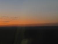 Sonnenuntergang in der Tibet-Bahn