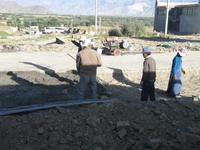 Straßenbauarbeiten - hier passiert noch alles mit den eigenen Händen!