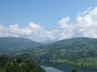 Blick vom Bungalow aus