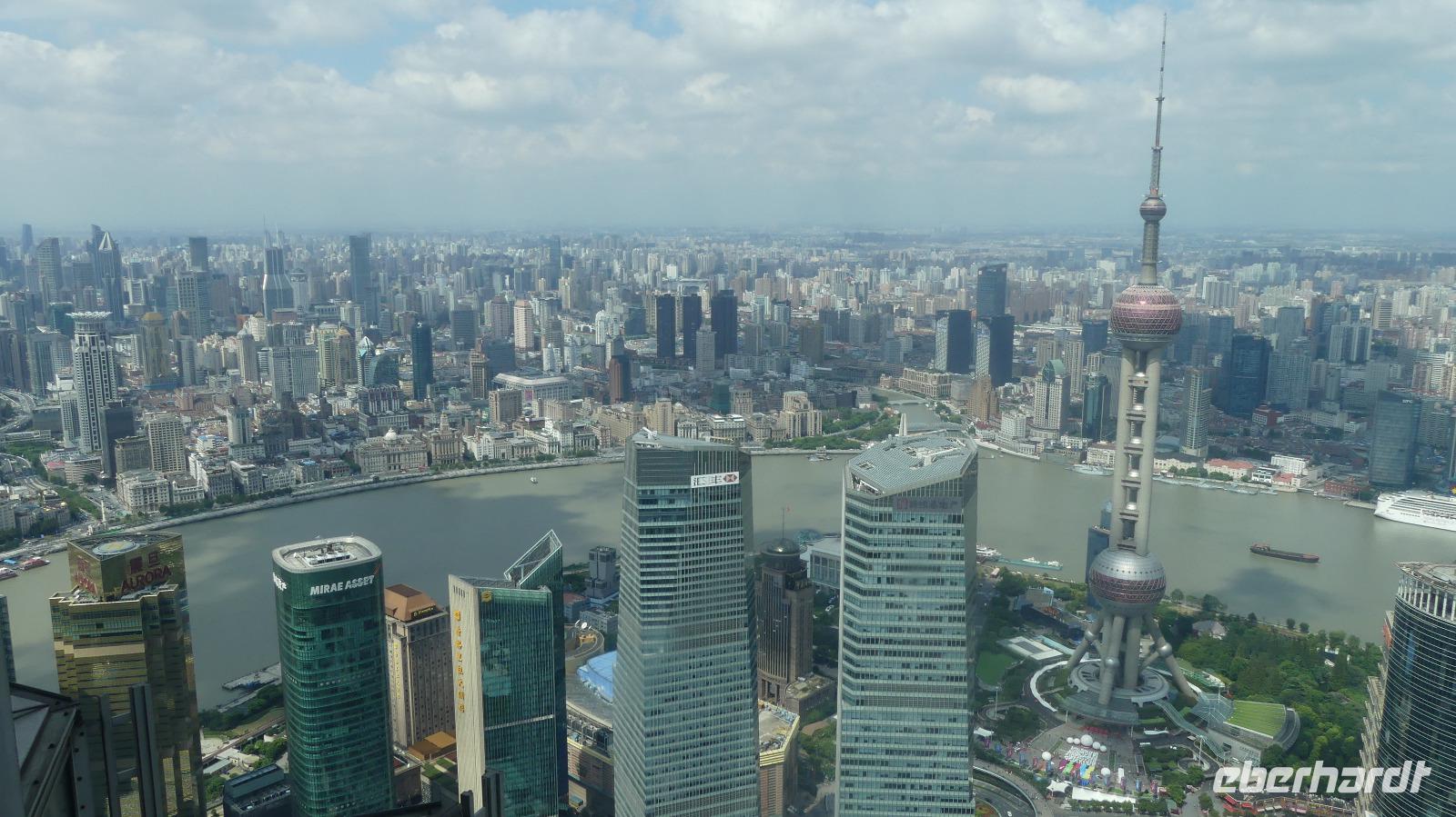 Shanghai-Pudong, Blick von der Aussichtsplattform des Jin Mao Towers &ndash; &copy;  (Eberhardt TRAVEL)