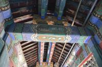 Dachmalerei im Wohnviertel im Sommerpalast, Peking