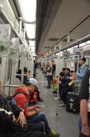 Metrofahrt in Shanghai