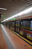 Metrofahrt in Shanghai