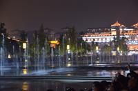 Abendliche Wasserspiele in Xi'an
