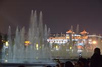 Abendliche Wasserspiele in Xi'an