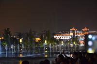 Abendliche Wasserspiele in Xi'an