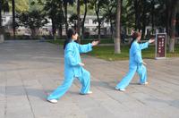 Tai Chi-Meisterin und -Schülerin