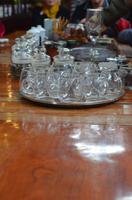 Teeverkostung im Teehaus, Shanghai