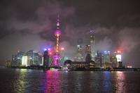 Skyline Shanghai bei Nacht