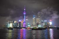 Skyline Shanghai bei Nacht