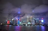 Skyline Shanghai bei Nacht