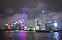 Skyline Shanghai bei Nacht