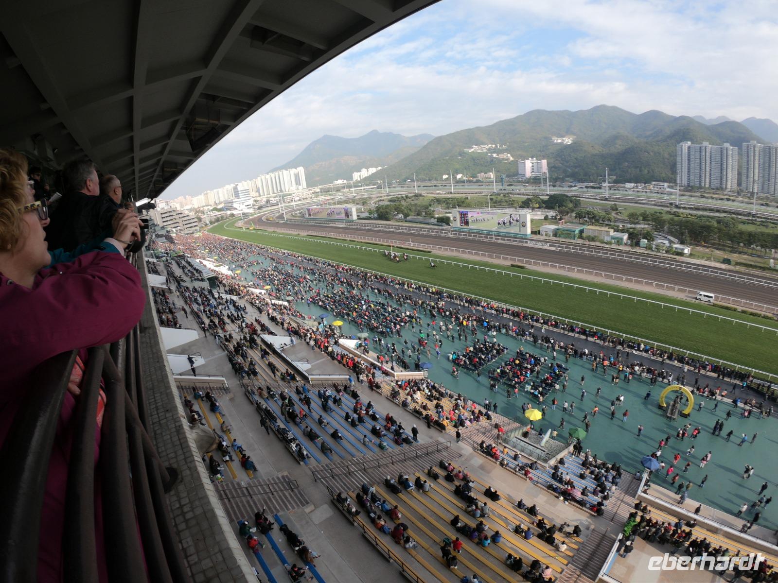 Hong Kong - Pferderennen im Sha Tin Racecourse