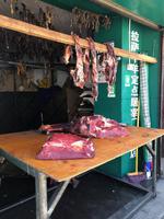 Lhasa - Altstadt, Fleischerladen