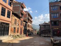 Nepal - Bhaktapur, Straßenfront