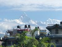 Nepal - Pokhara, Blick zum Annapurna Fishtail