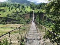 Nepal - Pokhara, Hängebrücke