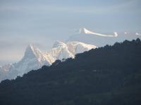 1903 Begna-See - Begna Lake Resort - Blick zum Anapurna II und IV -