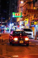 Stadtteil Kowloon bei Nacht - Hongkong 