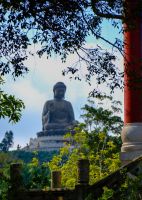 Tian Tan Buddha auf Lantau Island - Hongkong 