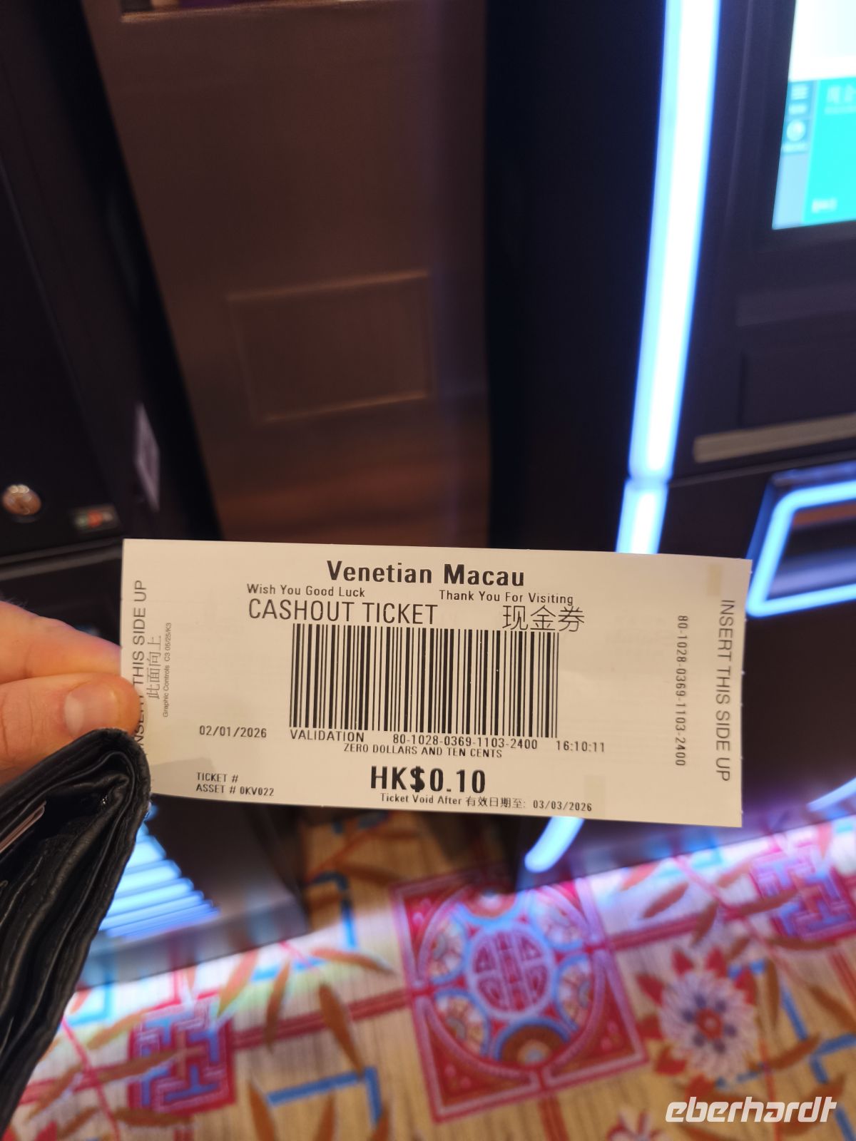 The Venetien Casino & Hotel in Macau