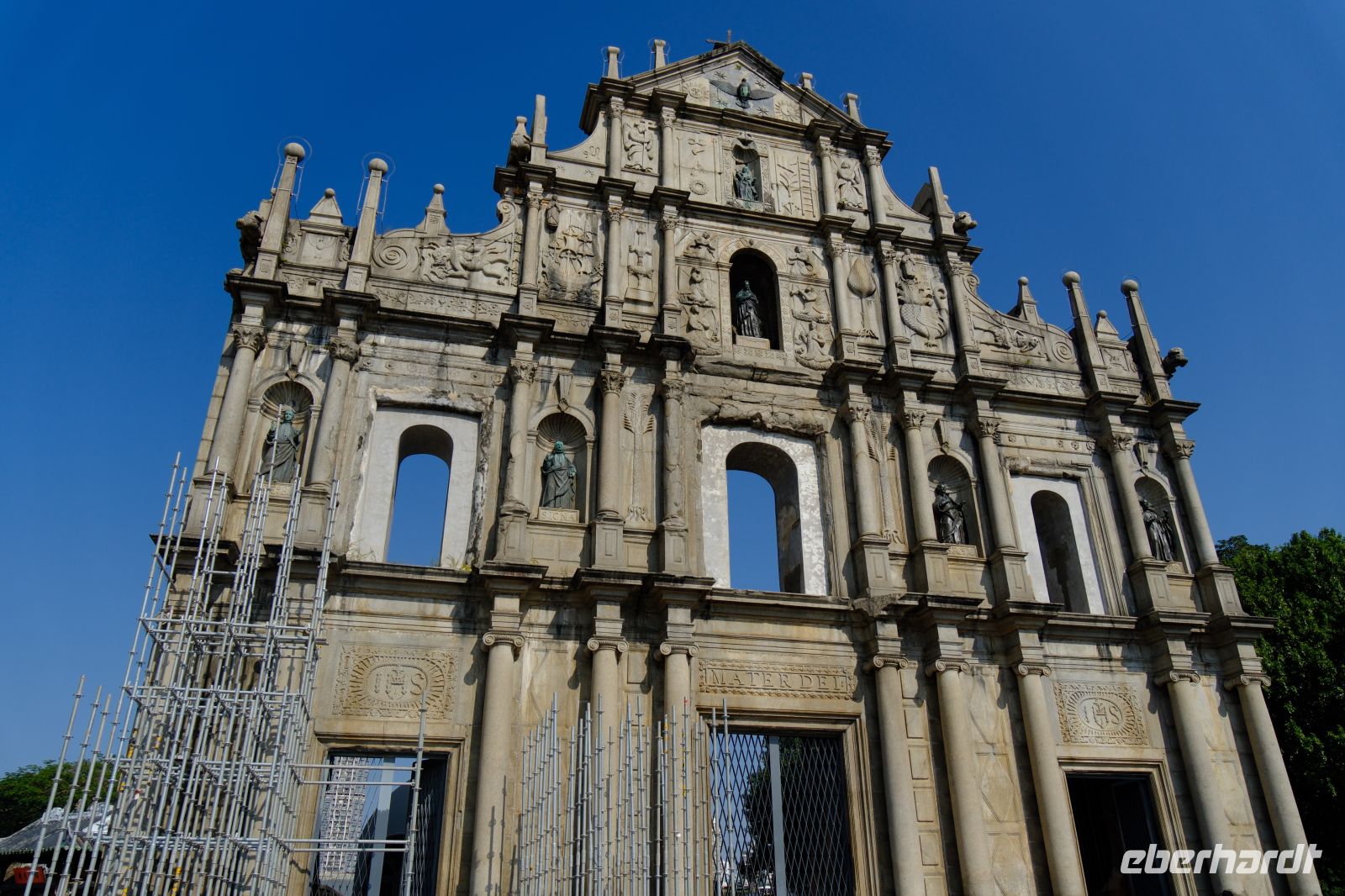 Ruine der St. Paulus Kathedrale in Macau 