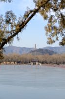 Zugefrorener Kumning See in Peking - China