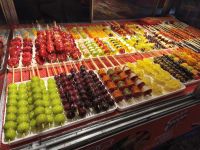 Glasierte Früchte als Streetfood - China