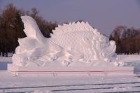 Schnee-Skulpturen Festival in Harbin - China