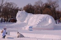 Schnee-Skulpturen Festival in Harbin - China