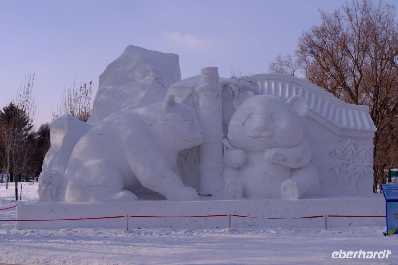 Schnee-Skulpturen Festival in Harbin - China