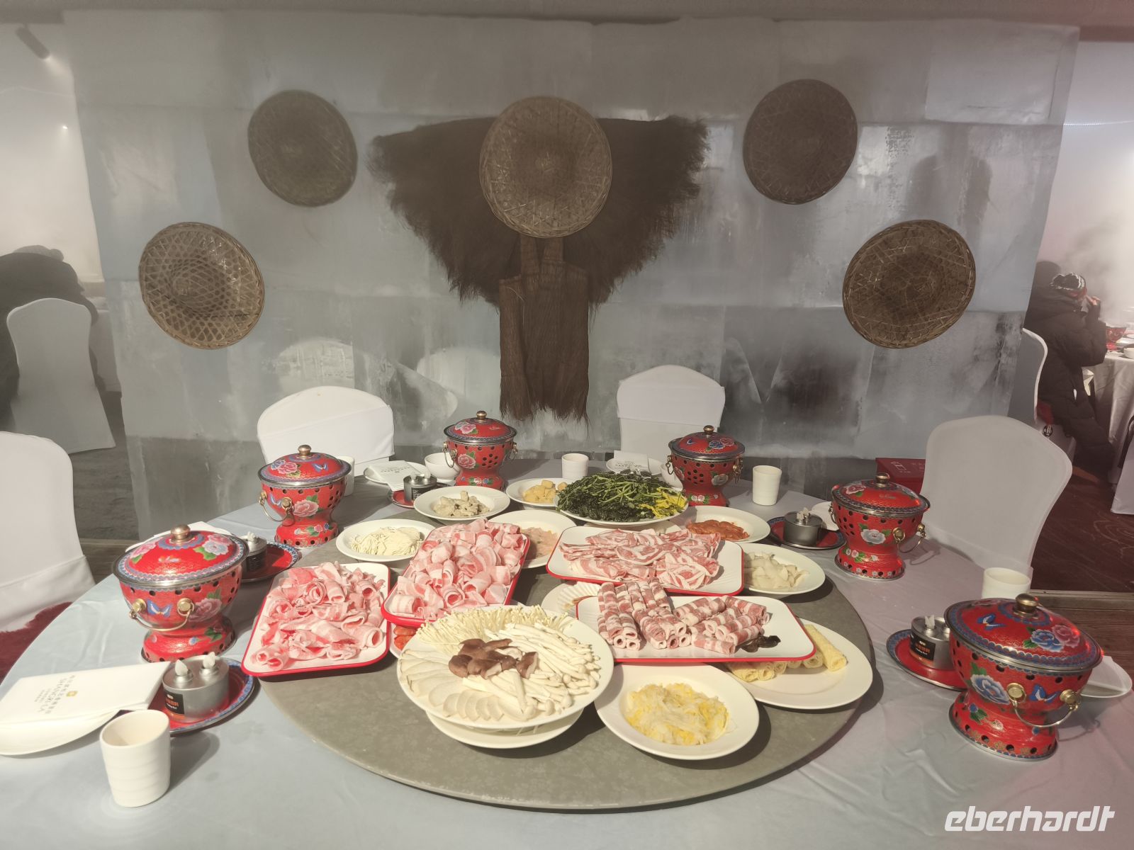 Hot Pot Abendessen im Iglo in Harbin - China