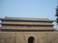 Besuch der Stadtmauer in Xi´an.