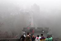 An der Großen Mauer - leider im Nebel