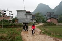 Fahrt über die Dörfer