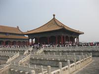 Peking - Verbotene Stadt - Thronhallenterrasse und Halle der Harmonie der Mitte