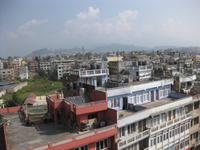 Kathmandu - Blick von der Dachterrasse unseres Hotels über Kathmandu