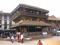 Das Cafe Nyatapola auf dem Taumadhi Tol in Bhaktapur 