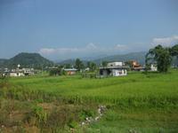 Die  Annapurnakette bei Pokhara
