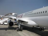 Unser Flugzeug von Qatar Air