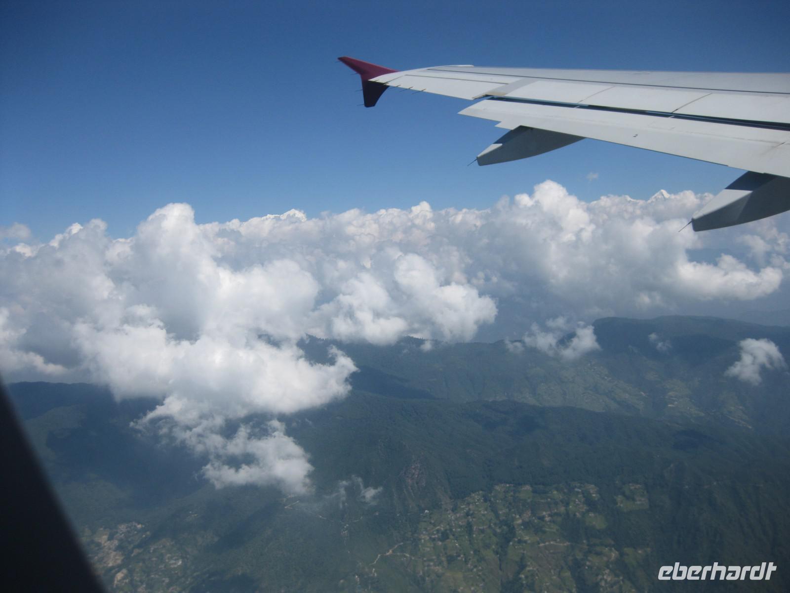 Abflug von Kathmandu