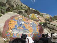 0548 Lhasa - Sera-Kloster - Shoton-Fest - Gebetszeremonie