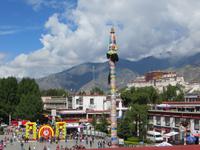 0627 Lhasa -Jokhang Kloster - Blick zum Potala-Palast