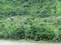 1457 Fahrt in den Chitwan-Nationalpark - Stopp an einer Hängebrücke
