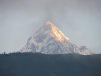 1897 Begna-See - Begna Lake Resort - Blick zum Anapurna - Massiv