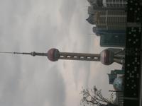 Fernsehturm Shanghai am Tag